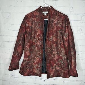 Coldwater Creek Red and Black Blazer